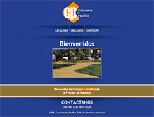 Tablet Screenshot of concretosdelpacifico.com